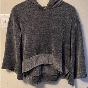Gray Chenille Hoodie